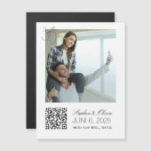 Personalized Photo Wedding Save the Date magnet (Vorne/Hinten)