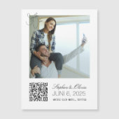 Personalized Photo Wedding Save the Date magnet (Vorderseite)