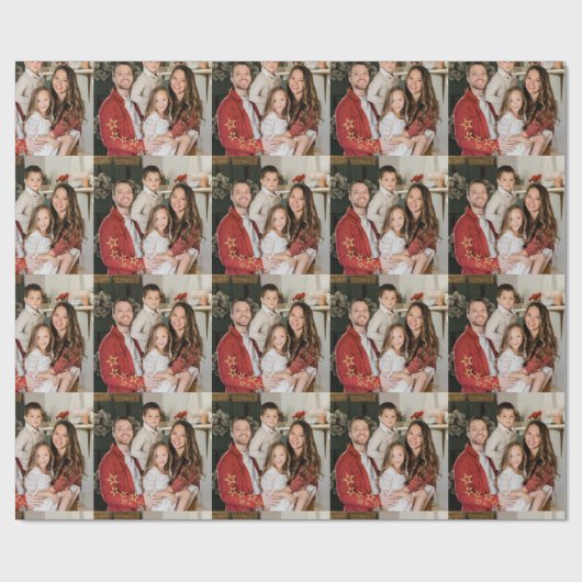 Personalized Photo Wrapping Paper Geschenkpapier (Flach)