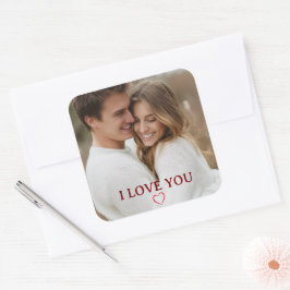 Personalized Photo You&Me Valentine's Day Sticker