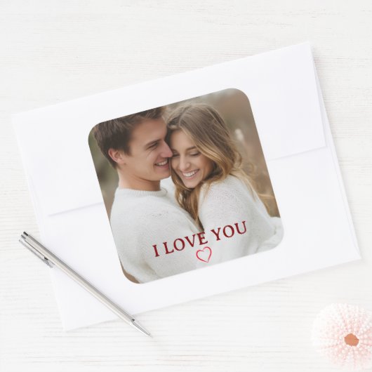 Personalized Photo You&Me Valentine's Day Sticker (Umschlag)