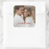 Personalized Photo You&Me Valentine's Day Sticker (Tasche)