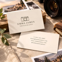 Personalized Photographer Business Card