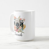 Personalized Photographer Mug, Camera Lover Gift Kaffeetasse (Vorderseite Links)
