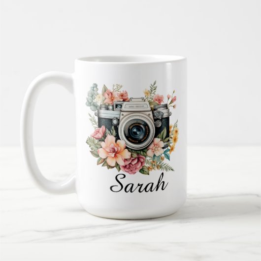 Personalized Photographer Mug, Camera Lover Gift Kaffeetasse (Links)
