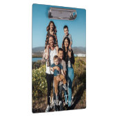 Personalized Photos & Custom Text Template Klemmbrett (Rechts)