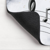 Personalized Piano Keys and Music Notes Mousepad (Ecke)