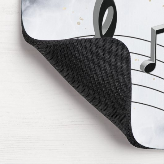 Personalized Piano Keys and Music Notes Mousepad (Ecke)