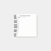 Personalized Piano Music Teacher Post-It Notes Post-it Klebezettel (Vorderseite)
