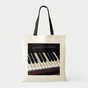 personalized piano tote bag tragetasche