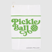 Personalized Pickleball Clip-on Towel Golfhandtuch (Vorderseite)
