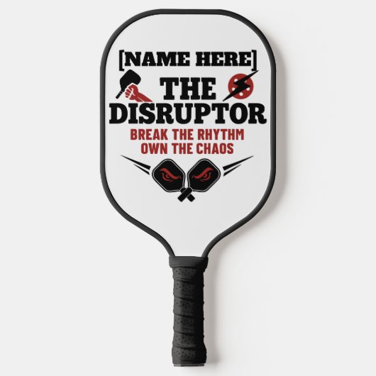 Personalized Pickleball Name The Disruptor Paddle (Vorderseite)