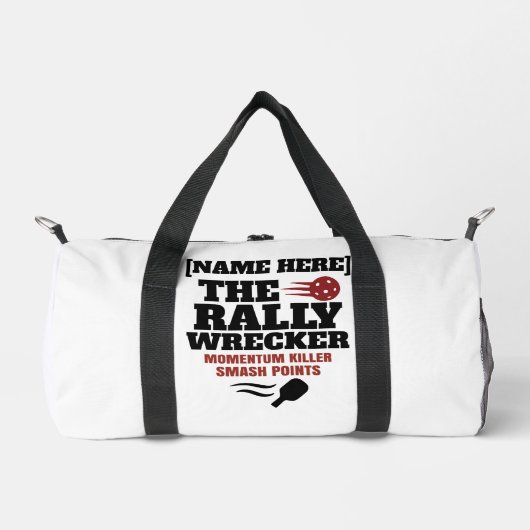Personalized Pickleball-Name The Rally Wrecker  Duffle Bag (Vorderseite)