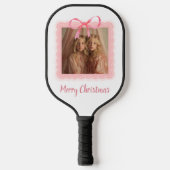 Personalized Pickleball Paddle Christmas Photo (Vorderseite)