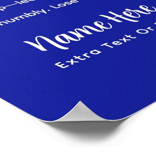 Personalized Pickleball Rules Hawaii Edition Post Poster (Ecke)