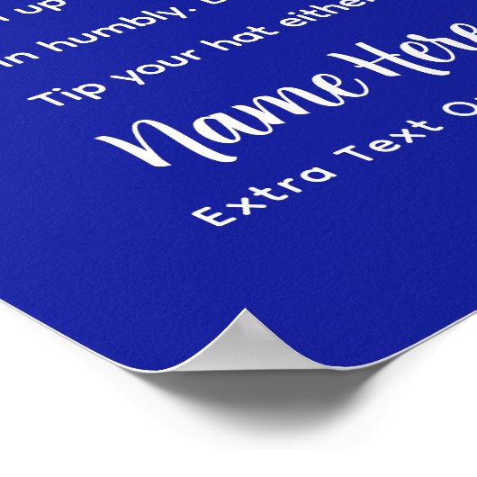 Personalized Pickleball Rules Texas Edition Poster (Ecke)