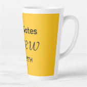 Personalized Pilates Crew Reformer Or Mat Yellow Milchtasse (Rechts)