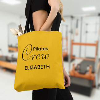 Personalized Pilates Crew Reformer Or Mat Yellow Tasche