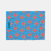 Personalized Piñata Blue Las Posadas Custom Fleecedecke (Vorderseite (Horizontal))