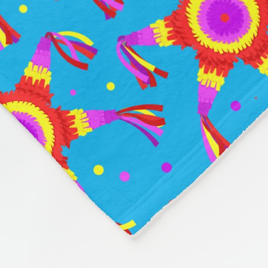 Personalized Piñata Blue Las Posadas Custom Fleecedecke (Ecke)