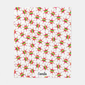 Personalized Piñata White Las Posadas Pattern Fleecedecke (Vorderseite)
