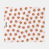 Personalized Piñata White Las Posadas Pattern Fleecedecke (Vorderseite (Horizontal))