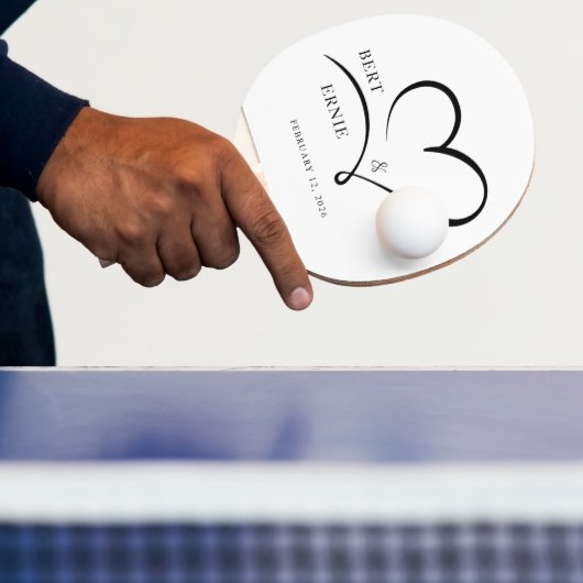 Personalized Ping Pong Paddle Wedding Custom Text Tischtennis Schläger (InSitu)