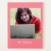 Personalized Pink 5 Photo Collage  Planer (Rückseite)