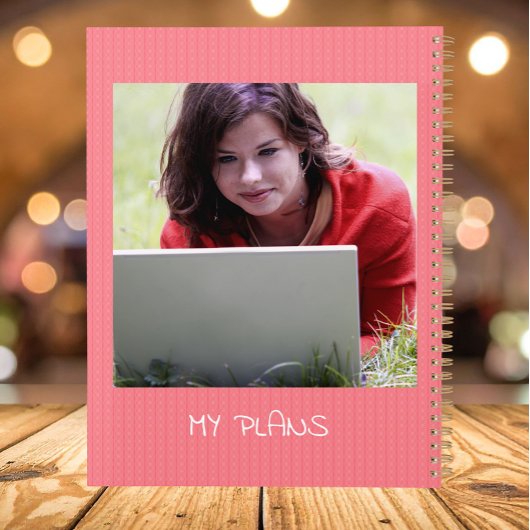 Personalized Pink 5 Photo Collage  Planer