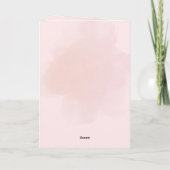 Personalized Pink Airplane Birthday Card Karte (Rückseite)