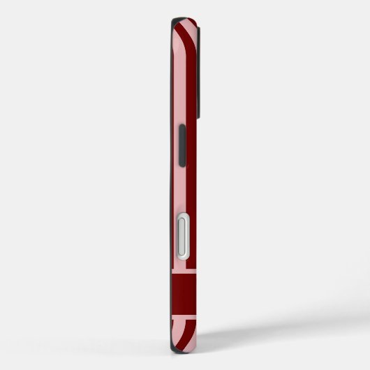 Personalized Pink and Red Stripe Case-Mate iPhone Hülle (Rückseite / Rechts)