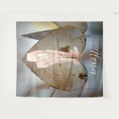 Personalized Pink Ballet Dance Studio Backdrop Wandteppich (Vorderseite (Horizontal))