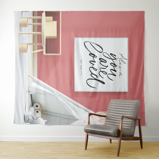 Personalized Pink Ballet Dance Studio Backdrop Wandteppich (Beispiel (Horizontal))