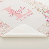 Personalized Pink Beatrix Potter Sherpa Blanket Sherpadecke (3/4)