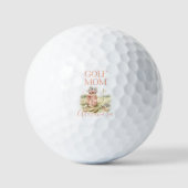 Personalized Pink Bow Golf Mom Golfball (Vorderseite)