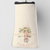Personalized Pink Bow Golf Mom Headcover (Rotieren 90)