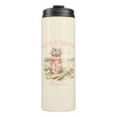Personalized Pink Bow Golf Mom Thermosbecher (Vorderseite)