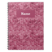 Personalized pink bubble wrap pattern notizblock (Vorderseite)
