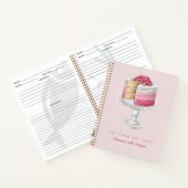 Personalized Pink Cake Recipe  Notizblock (Innenseite)