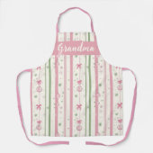 Personalized Pink Coquette Grandma Schürze (Vorderseite)