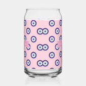 Personalized Pink Evil Eye Pattern Gifts With Name Dosenglas (Rechts)