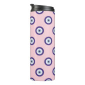 Personalized Pink Evil Eye Pattern Gifts With Name Thermosbecher (Nach rechts gedreht)