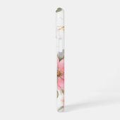 Personalized Pink Floral Case for Women iPhone 16 Hülle (Linke Seite)
