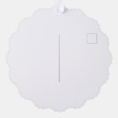 Personalized pink floral champagne glass typograph ornament karte (Rückseite)