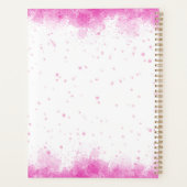 Personalized Pink Floral Truck Planner Planer (Rückseite)