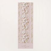 Personalized Pink Floral Yoga Mat Yogamatte (Rückseite)