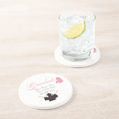 Personalized Pink Graduate Gift, Custom Name  Getränkeuntersetzer (Seite)