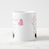 Personalized Pink Graduate Gift, Custom Name  Jumbo-Tasse (Vorderseite)