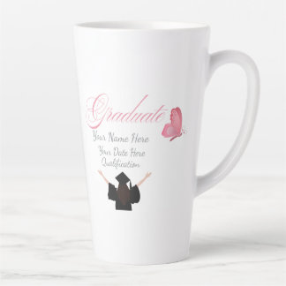Personalized Pink Graduate Gift, Custom Name  Milchtasse