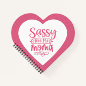 Personalized Pink heart Spiral Notebook Notizblock (Vorderseite)